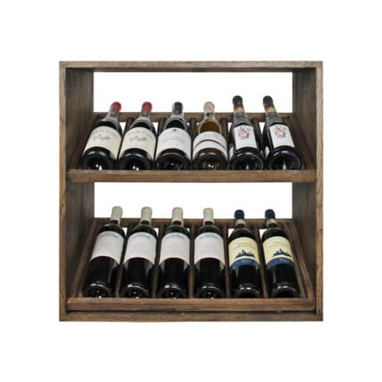 Wine holder wood oak