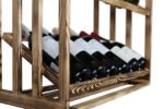 Winenest CO2 friendly wine rack in burnt pine wood