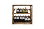 Winenest elegant wine storage in burnt pine wood