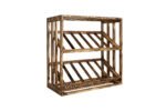 Winenest CO2 friendly wine rack in burnt pine wood