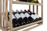 Winenest CO2 friendly wine rack in oak wood