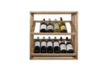 Winenest stackable wine shelf in oak wood