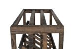 Winenest CO2 friendly wine rack in smoked oak wood