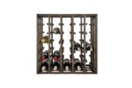 Winenest wine holder in smoked oak wood assembled
