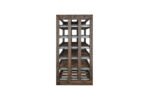 Winenest stackable wine shelf in smoked oak wood