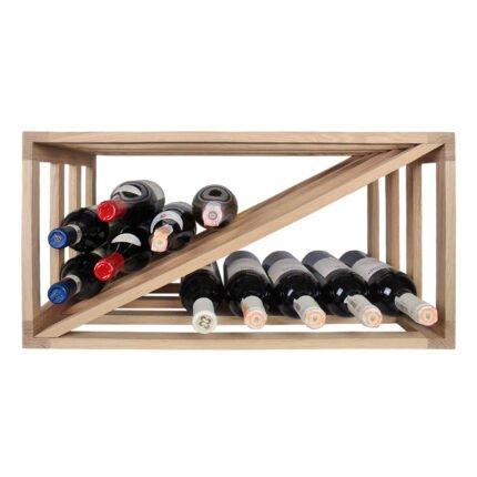 Winenest CO2 friendly wine rack in oak wood