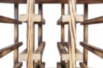 Winenest CO2 friendly wine rack in burnt pine wood