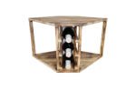 Winenest stackable wine shelf in burnt pine wood