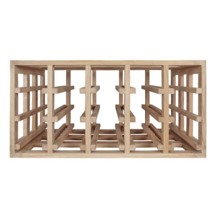 Wine racks in oak wood
