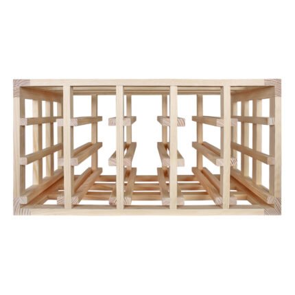 Wine racks in pine wood