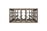 Wine racks in smoked oak wood