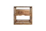 Winenest wine holder in burnt pine wood assembled