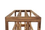 Winenest stackable wine shelf in burnt pine wood