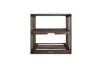 Wine racks in smoked oak wood