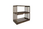 Winenest wine holder in smoked oak wood assembled