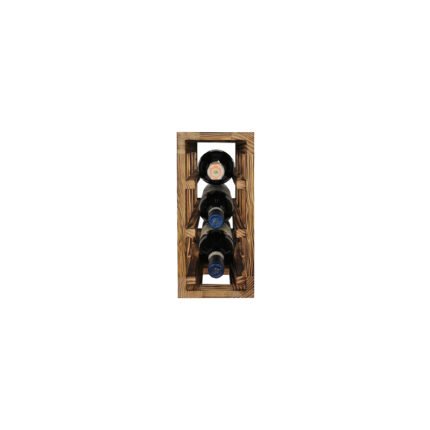 Winenest CO2 friendly wine rack in burnt pine wood
