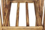 Winenest wine holder in burnt pine wood assembled