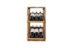 Winenest wine celler in burnt pine wood with large flexibility