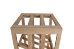 Winenest wine holder in oak wood assembled