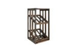 Winenest wine holder in smoked oak wood assembled