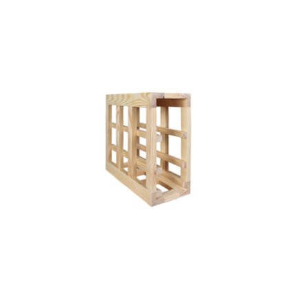 Winenest stackable wine shelf in pine wood
