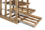 Winenest CO2 friendly wine rack in burnt pine wood