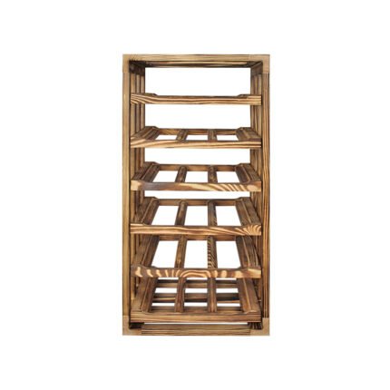 Winenest wine celler in burnt pine wood with large flexibility