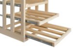 Winenest wine holder in pine wood assembled