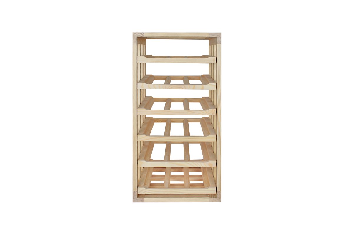 Half Zoe Pine - Front Winenest wine celler in pine wood with large flexibility