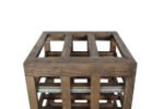 Winenest CO2 friendly wine rack in smoked oak wood