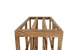 Winenest wine holder in burnt pine wood assembled
