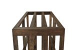 Winenest wine holder in smoked oak wood assembled
