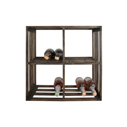 Winenest wine celler in smoked oak wood with large flexibility
