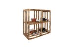 Winenest elegant wine storage in burnt pine wood