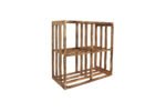 Winenest wine celler in burnt pine wood with large flexibility