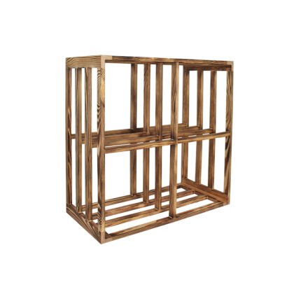 Winenest wine celler in burnt pine wood with large flexibility