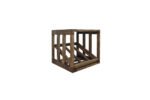 Winenest stackable wine shelf in smoked oak wood