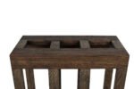 Winenest wine holder in smoked oak wood assembled