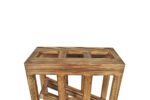 Winenest stackable wine shelf in burnt pine wood