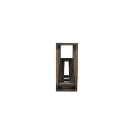 Winenest stackable wine shelf in smoked oak wood