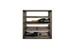 Winenest wine holder in smoked oak wood assembled