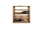 Winenest wine celler in burnt pine wood with large flexibility