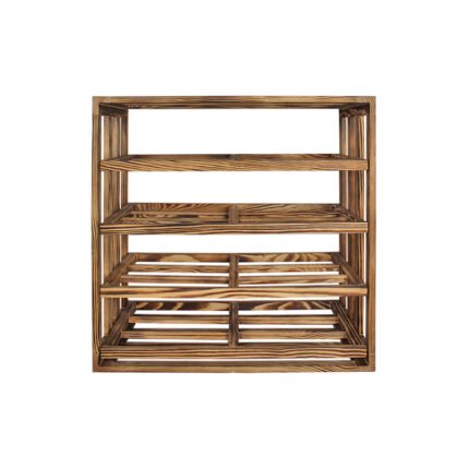 Winenest CO2 friendly wine rack in burnt pine wood