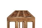 Winenest stackable wine shelf in burnt pine wood