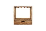 Winenest CO2 friendly wine rack in burnt pine wood