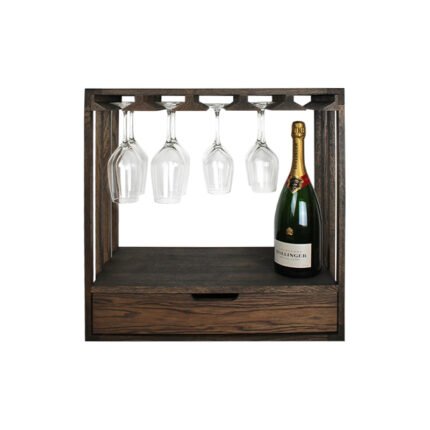 Winenest elegant wine storage in smoked oak wood