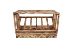 Winenest CO2 friendly wine rack in burnt pine wood