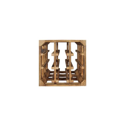 Winenest elegant wine storage in burnt pine wood