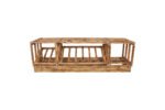 Winenest stackable wine shelf in burnt pine wood